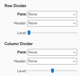 No Row or Column dividers
