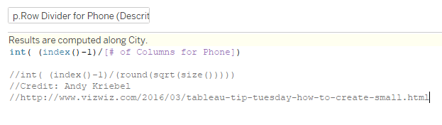 Row Divider for Phone