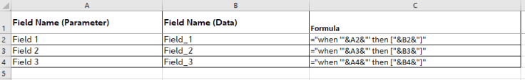 2-Calc Field Table